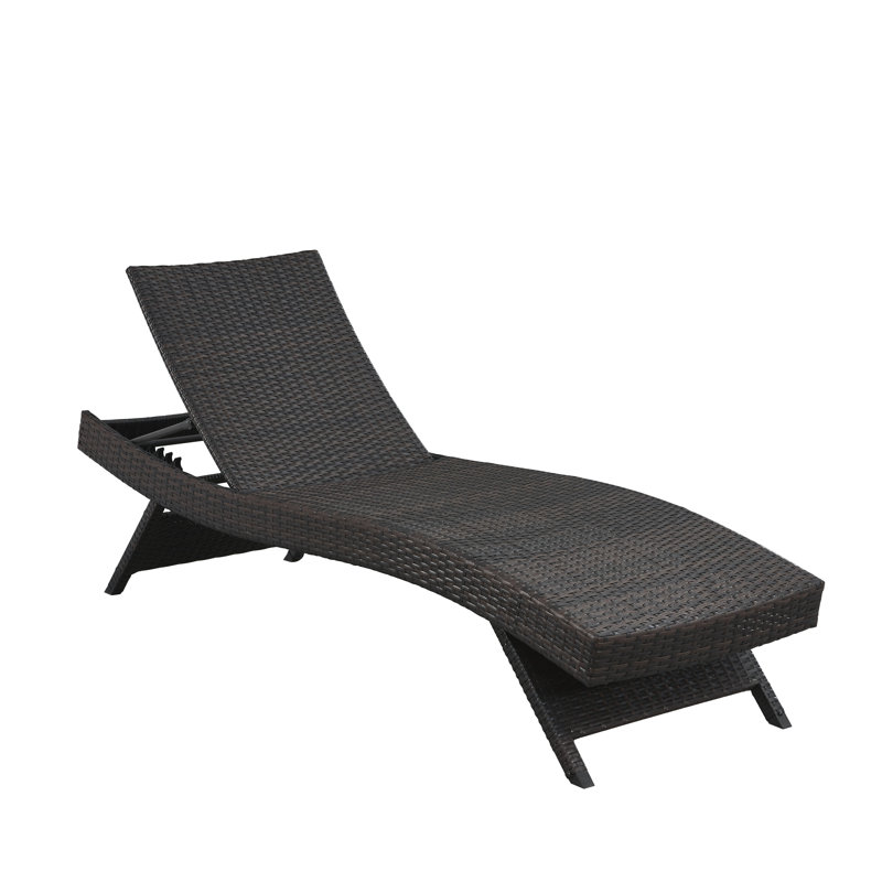 Latitude Run® Ozellar All Weather Wicker Chaise Lounge Set of 2 Wayfair